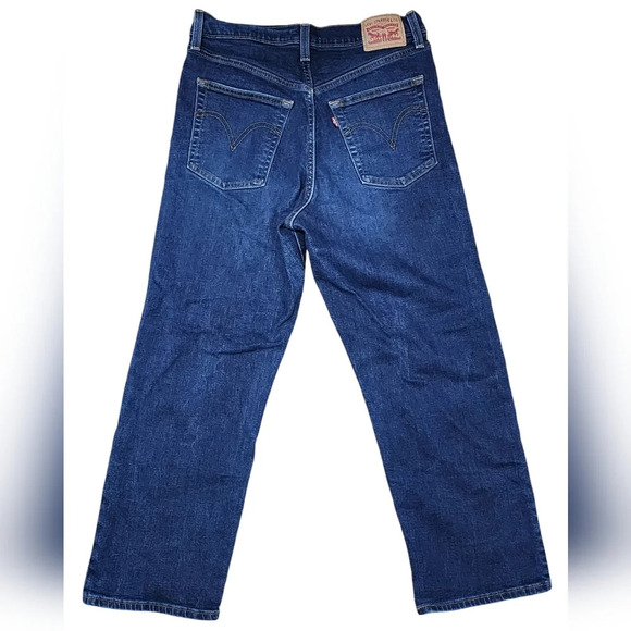 Levis Ribcage Straight Womens Ankle Jeans - Picture 2 of 10